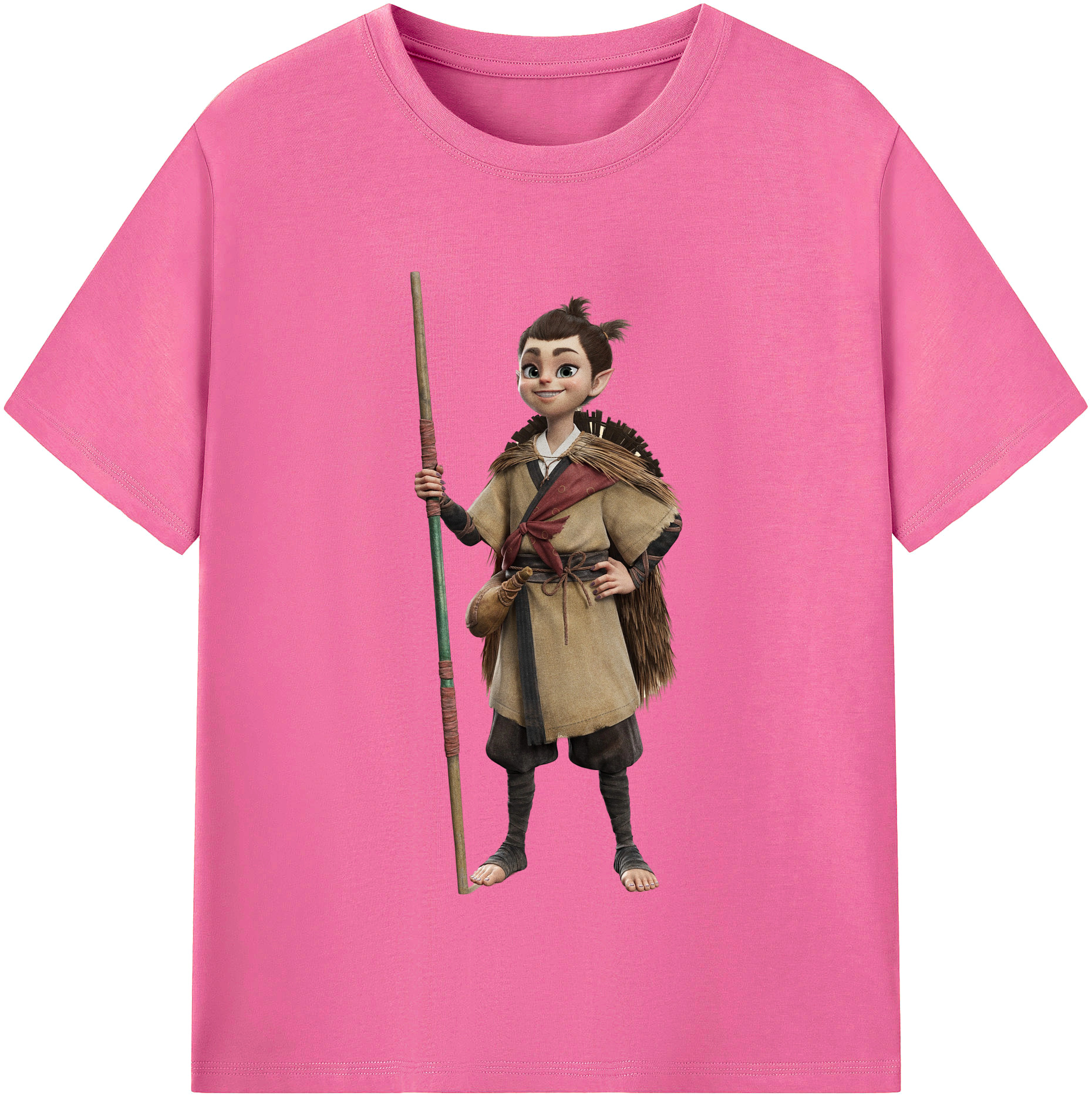 （画像用） Ne Zha 2 ナタ 魔童の大暴れ レディースカジュアルプリントTシャツ（綿100％）